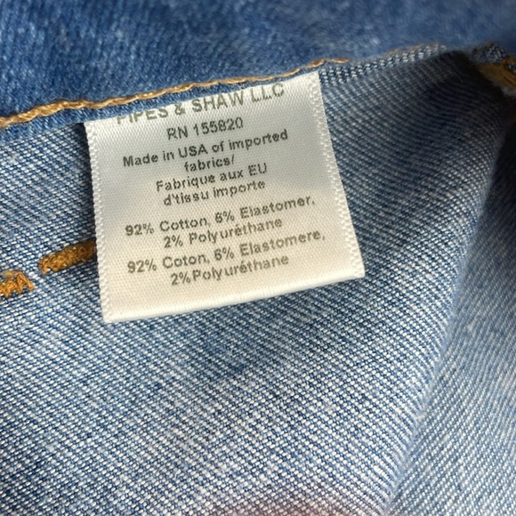 Veronica Beard Jean High Rise Button Fly Bell Flare Lakeshore Wash Size 25 - Picture 10 of 13